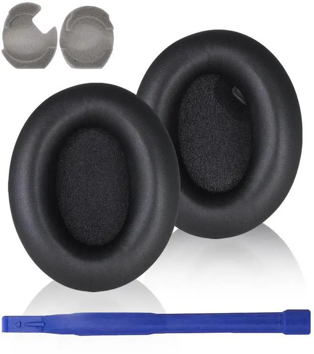 Main image of XM4 Replacement Ear Pads for Sony WH-1000XM4 Headphones - Black | Soft Protein Leather & High-Density Memory Foam Earpads for Sony WH1000XM4, Without Affecting Sensor