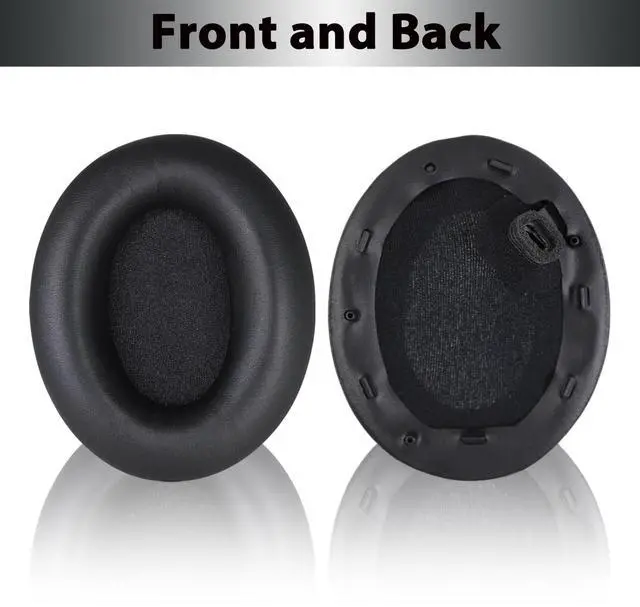 Alt view image 6 of 7 - XM4 Replacement Ear Pads for Sony WH-1000XM4 Headphones - Black | Soft Protein Leather & High-Density Memory Foam Earpads for Sony WH1000XM4, Without Affecting Sensor