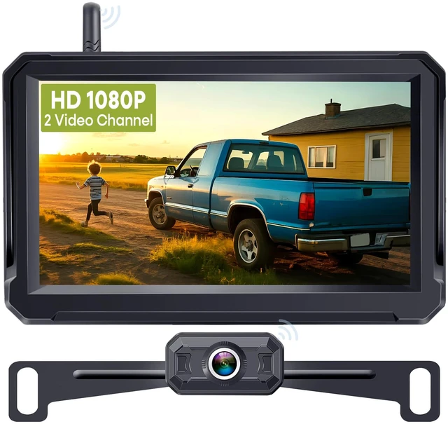 Main image of 1080P HD 5 Inch Wireless Backup Camera for Trucks: 15-Min Easy to Install Clear Night Vision,150° Wide Angle View with Customizable Parking Line for Car Truck Parking Safety