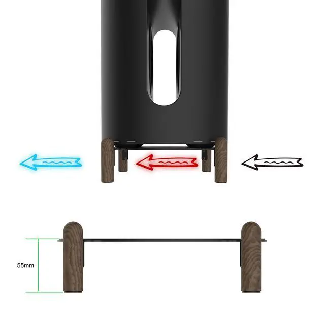 Alt view image 3 of 7 - Black Walnut Stand for Sonos Sub Mini (Black Walnut)