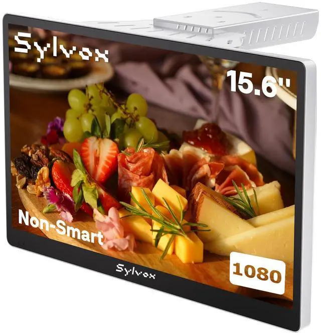 Main image of 15.6" Under Cabinet Kitchen TV, Non-Smart 1080P FHD Small TV, Foldable with 90° Rotation, 178° Wide Viewing Angle, 12V Compatible for RV & Camper, HDMI USB RF Ports