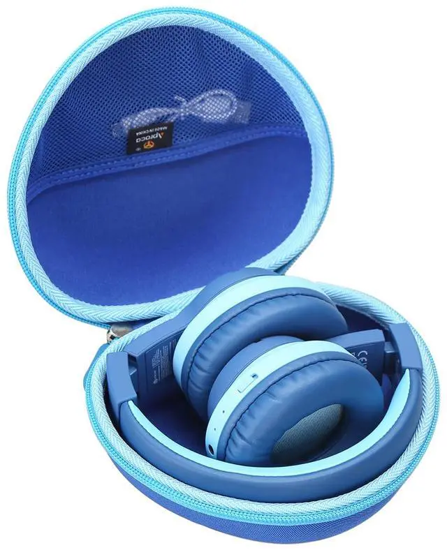 Main image of Case Compatible with iClever BTH12 / HS19 / BTH26 Kids Bluetooth Headphones, Portable Storage Headphones Bag for Accessories -Blue (Case Only)