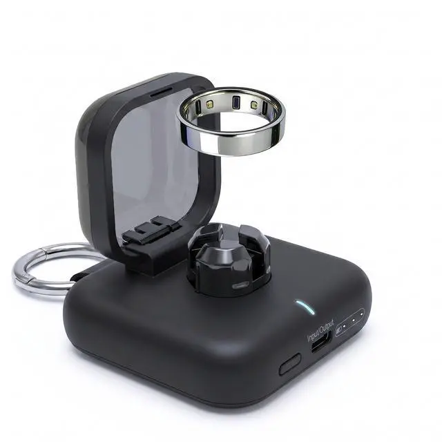 Main image of Charging Case Compatible with Oura Ring Gen 4: 2000mAh Portable Travel Wireless Charger for Size 13/12/11/10/9/8/7 with Type-C Cable