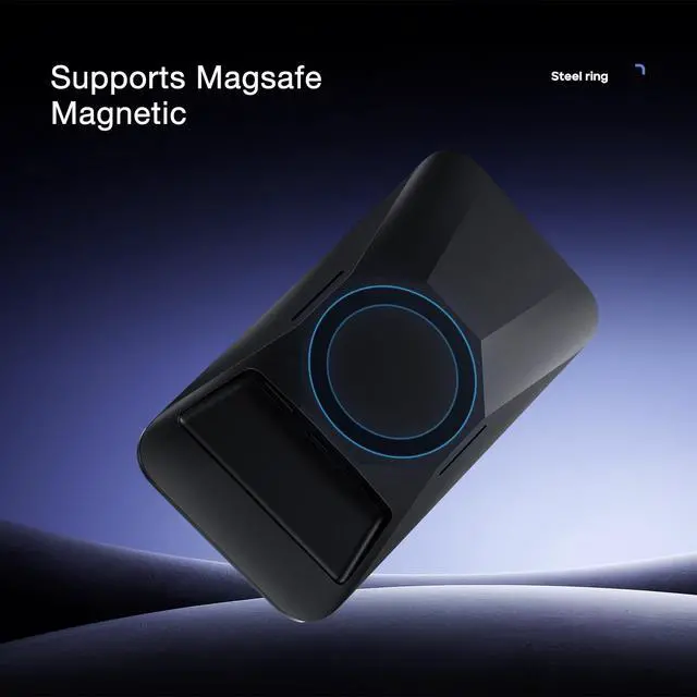 Alt view image 5 of 6 - Mini 6.9 CarPlay Screen for Car,Equal-Bezel Rounded Display,1000-nit Brightness,Portable 60fps Wireless Apple Carplay,Compatible with MagSafe Magnetic Mounts,Display-Only BT Mode