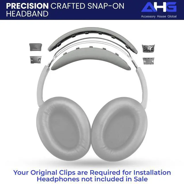 Alt view image 4 of 7 - Replacement QC Ear Pad and Headband Pad Kit Cushion. Compatible with Bose QuietComfort (2023) QC45 QC35 QC35 II QC SC QC SE Wireless Noise Cancelling Headphones (Grey)