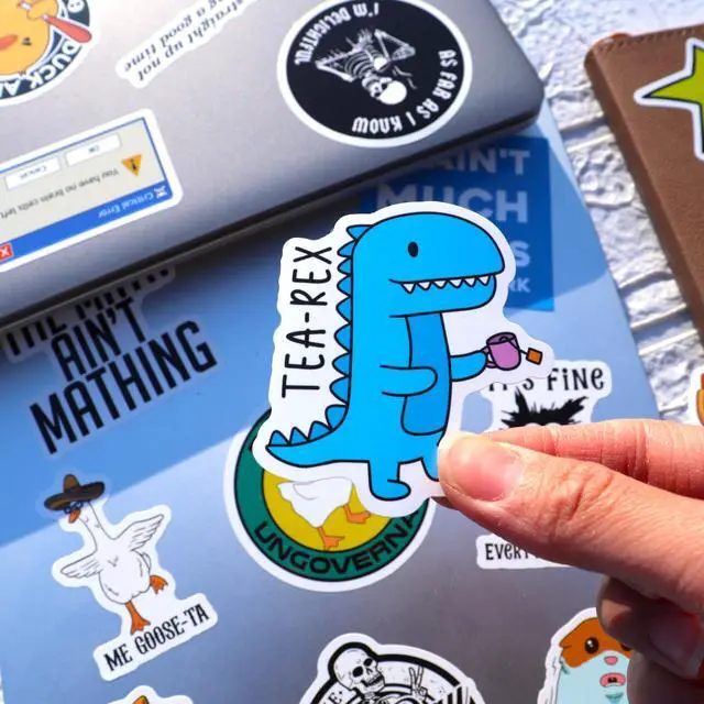 Alt view image 2 of 7 - 300 Pcs Funny Gift Stickers for Adults (Dirty) Meme Water Bottles Prank Pack Waterproof Cool Sticker for Laptop, Hard Hats, Sarcastic, Vinyl Decals Hilarious Gift