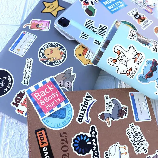 Alt view image 5 of 7 - 300 Pcs Funny Gift Stickers for Adults (Dirty) Meme Water Bottles Prank Pack Waterproof Cool Sticker for Laptop, Hard Hats, Sarcastic, Vinyl Decals Hilarious Gift