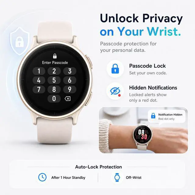 Alt view image 3 of 7 - Smart Watch for Women (Answer/Make Call), 1.65" HD Fitness Tracker with Heart Rate/SpO2/Sleep Monitor, Pedometer, 110+ Sports Modes, 3ATM Waterproof, 7-Day Battery, for iOS Android