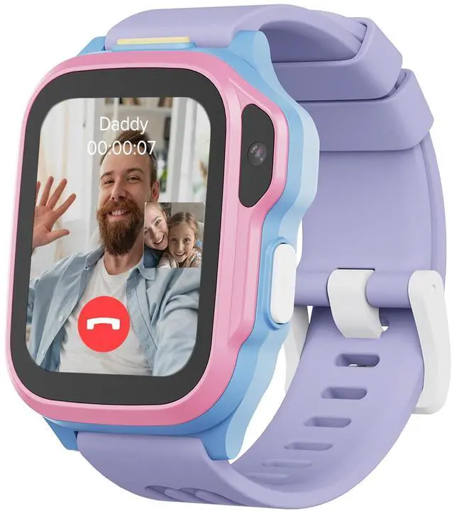 Main image of Fone S4 4G Kids Smartwatch with eSim | Dual-Frequency GPS Tracker | IP68 Waterproof, 5MP Selfie Camera, Class Mode, SOS Alert - Safe Smart Watch for Children (Cotton Candy)