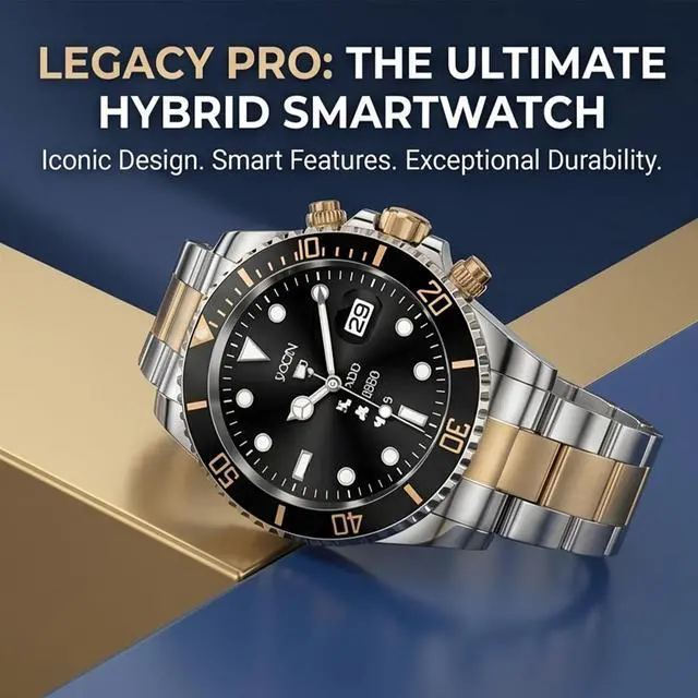 Alt view image 5 of 7 - Nexus Pro Smartwatch for Men, Rugged Titanium Design, Bluetooth Calling, Health Monitor, Compatible with iOS Android (Gold)