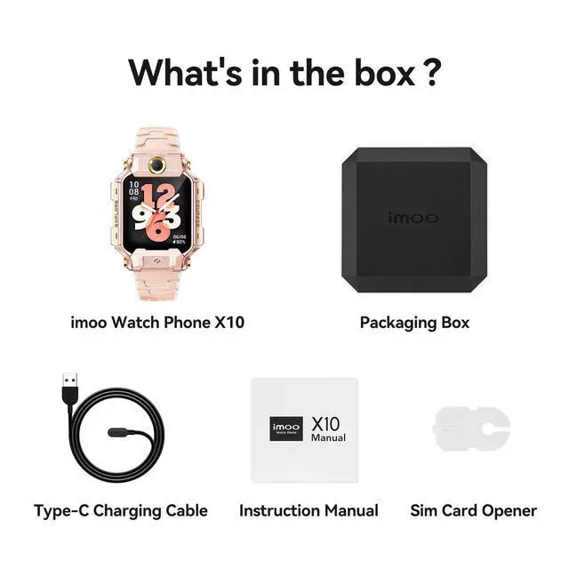 Alt view image 6 of 7 - X10 Kids Smart Watch, Detachable Flip Dual Camera, GPS, SOS, IPX8 | 360° HD Video Call, Chat, 5-System GPS Tracking, SIM Supported, Health Tracking, Sport Modes, SOS, IPX8, Class Mode