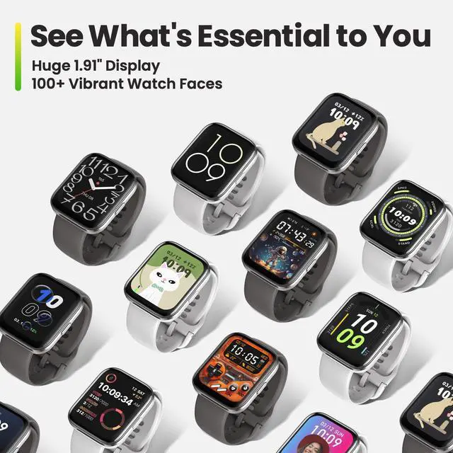 Alt view image 6 of 7 - Bip 5 Core Smart Watch for Men Women 46mm, 11-Day Battery, Fitness Activity Tracker with 120+ Sports Modes, Heart Rate & Sleep Monitor, for Android Phone & iPhone, Water Resistant, Black