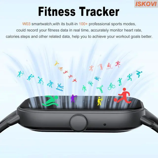 Alt view image 7 of 7 - Smart Watch for Men,smart Watches for Women,Fitness Tracker with Message Call Function,120+ Sport Modes, IP68 Waterproof,24 Hours Heart Rate/Sleep Monitor,for Android/iOS
