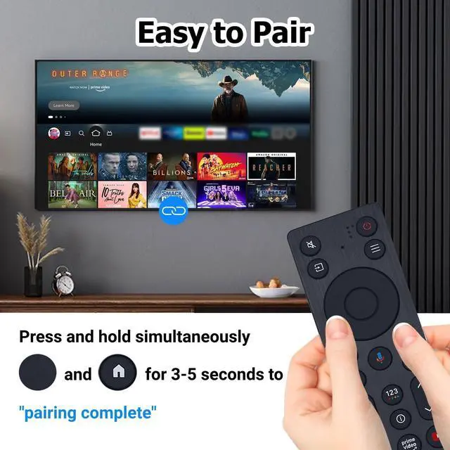 Alt view image 3 of 6 - New RC923A FMB1 Voice Remote Replacement for TCL QLED Mini LED 4K UHD Google Smart TV G0401-000267, Compatible with QM5K QM6K QM7K Q77K Series