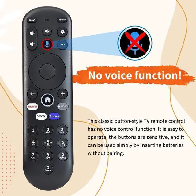 Alt view image 2 of 7 - New Remote Control Replacement for Pioneer xumo TV CP-RC1NA-23 | without Voice Function for Hisense X UHD LED XClass TV CP-RC1NA-23 PN43-751-24U MG3-R34010/297107 PN50-751-24U PN55-751-24U