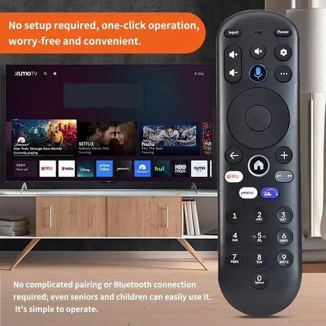 Alt view image 5 of 7 - New Remote Control Replacement for Pioneer xumo TV CP-RC1NA-23 | without Voice Function for Hisense X UHD LED XClass TV CP-RC1NA-23 PN43-751-24U MG3-R34010/297107 PN50-751-24U PN55-751-24U