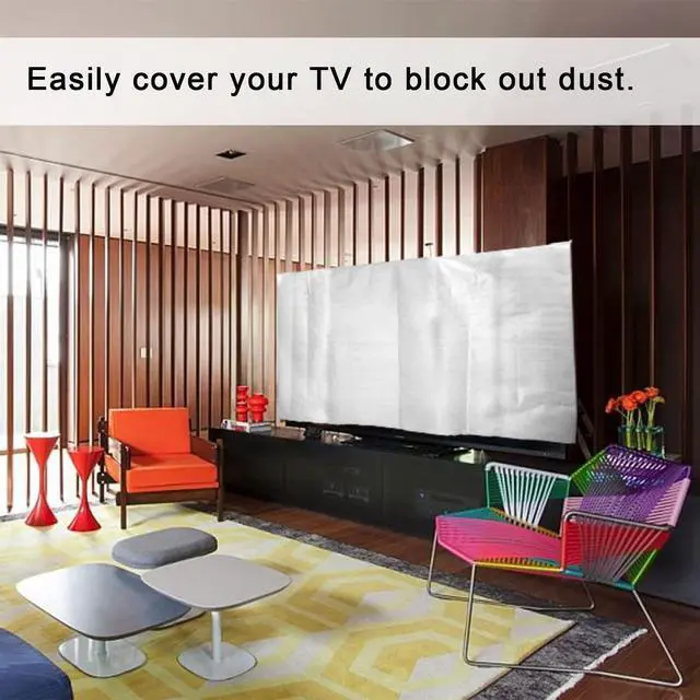Alt view image 5 of 6 - Foam Flat Screen TV Cover Fits Up to 65''W x 36''H, Flat Screen TV Protection During House Moving, Storing, or Home Renovation