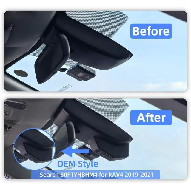 Alt view image 3 of 7 - 4K Dash Cam for Toyota RAV4 2022-2025 (Model B w/Vent Hole) | UHD 2160P Video,Built-in WiFi & APP,Loop Recording,G-Sensor, f/1.6 Aperture,No Wiring,Hidden OEM Style,64GB Card