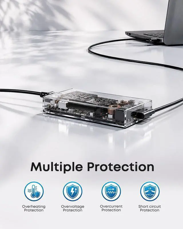 Alt view image 5 of 6 - 120W Charger Fit for MSI Thin 15 A15 GF63 Cyborg 15 A17-120P2A | Replace ADP-120VH D, 20V 6A AC Adapter, 4.5x3.0mm, for Creator M14 15, GV15 Thin, MS-16j4 MS-16j5 MS-16r5 MS-16r6 MS-16r7