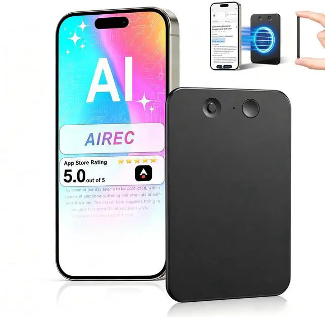 Main image of AI Voice Recorder with Transcribe,Mind Mapping,AI Summary,Ask AI | Voice Recorder with App Support 113 Languages,Ultra-Slim Audio Recorder for Lectures,Phone Calls,Meetings,Interviews Etc