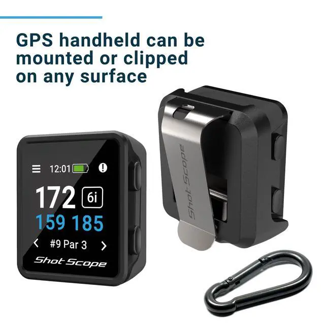 Alt view image 5 of 7 - Shot Scope H4 GPS Handheld with Shot Tracking - F/M/B Green and Hazard Distances - 36,000+ pre-Loaded Courses - 100+ Statistics Including Strokes Gained - No subscriptions