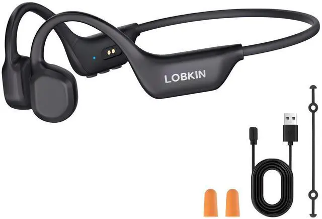 Main image of Bone Conduction Headphones Bluetooth 6.0 with Mic, IPX6 Waterproof | Open Ear Headphones 10H Playtime, Sweat Resistant, 24g Lightweight Sports Earbuds for Running Cycling Hiking (Black)