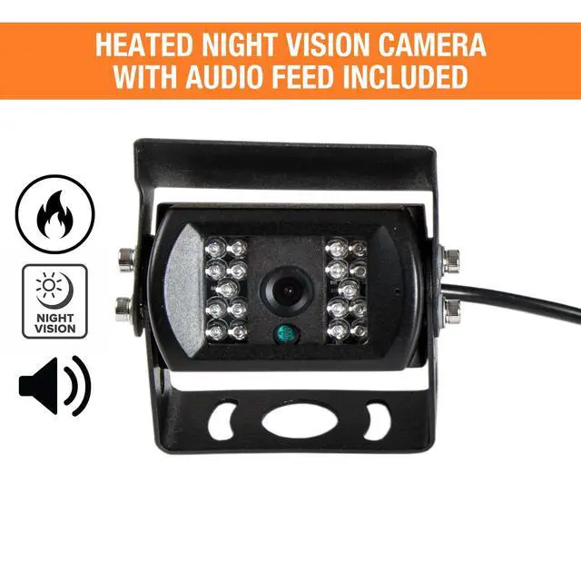Alt view image 5 of 5 - 8883000 7 inch Backup Camera with Remote Control - 4 Pin | Rearview Vehicle Observation System with Night Vision Monitor Kit for Trucks, RVs, Trailers, Vans and More