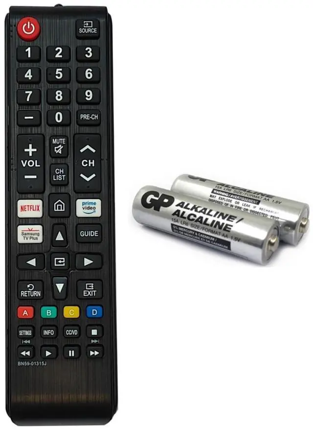 Main image of BN59-01315J Replacement Remote for Samsung Smart TV No Setup Required | with Hotkeys for Netflix for Prime Video for Samsung Plus TV and AAA*2 Batteries Included