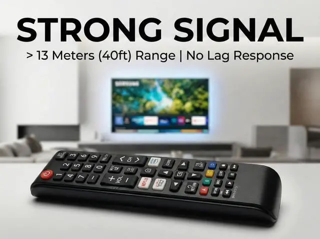 Alt view image 6 of 7 - BN59-01315J Replacement Remote for Samsung Smart TV No Setup Required | with Hotkeys for Netflix for Prime Video for Samsung Plus TV and AAA*2 Batteries Included