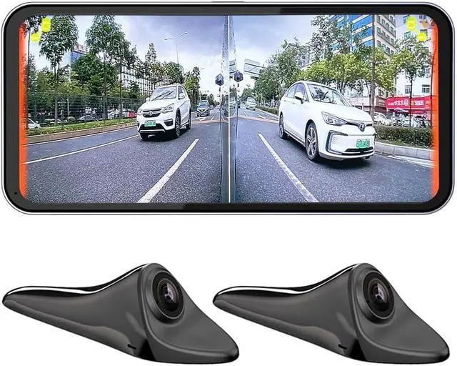 Alt view image 2 of 7 - AI Blind Spot Camera paired with car Blind spot Display System, Blind spot Driving Recorder, Blind Spot Detection Warning Assistance, Blind spot Monitoring BSM, Camera Monitoring System CMS (Black)