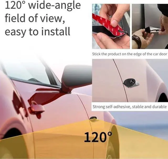 Alt view image 4 of 7 - AI Blind Spot Camera paired with car Blind spot Display System, Blind spot Driving Recorder, Blind Spot Detection Warning Assistance, Blind spot Monitoring BSM, Camera Monitoring System CMS (Black)
