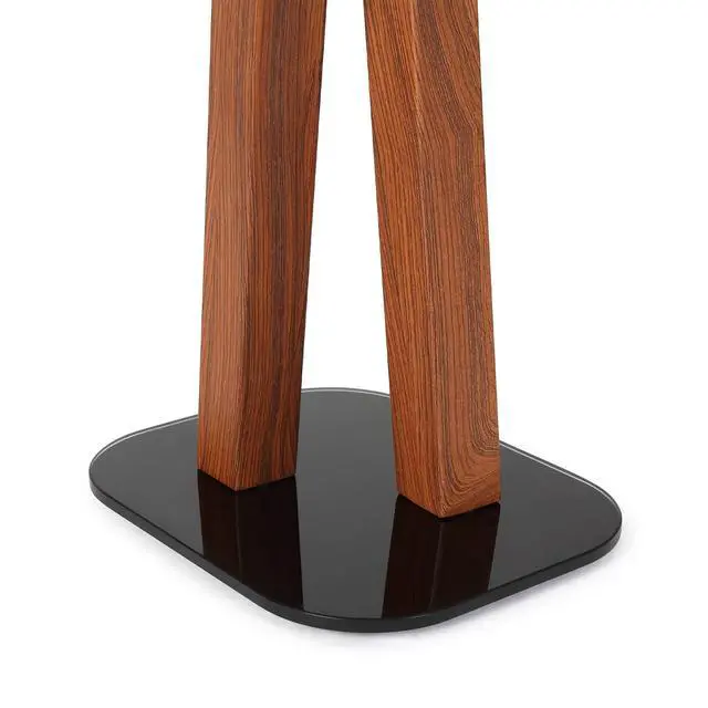 Alt view image 7 of 7 - One Pair Fixed Height Universal Speaker Floor Stands - Cedar - 600 Series