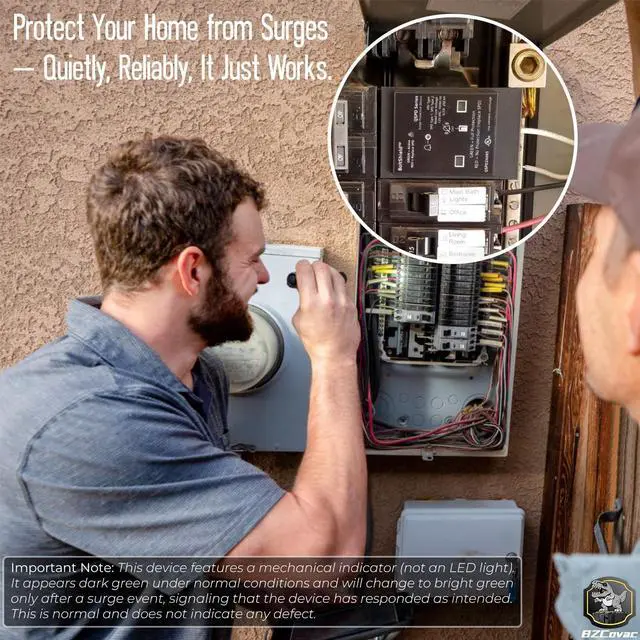 Alt view image 2 of 7 - QSPD2A065P 65kA Indoor Surge Protective Device for Siemens, Whole House Surge Protector Breaker for Electrical Panel