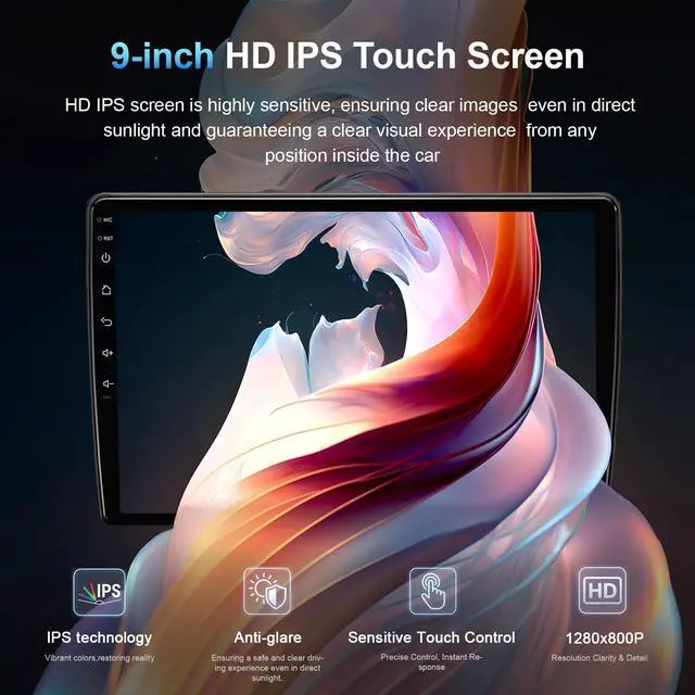 Alt view image 7 of 7 - 8 Core 4+64GB Car Radio Stereo Upgrade for Ford F150 2009 2010 2011 2012, Plug and Play 9'' Android 13 Head Unit with Wireless Carplay/Android Auto/1080P Backup Camera/AM FM Radio