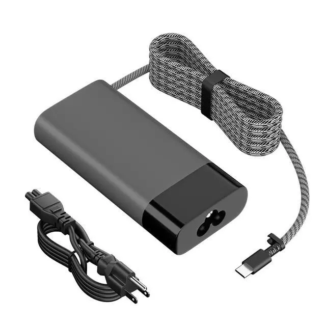 Alt view image 6 of 6 - 65W USB C Charger for HP Laptop, Dual Port Type C Power Cord, 20V 3.25A | Replacement for HP EliteBook Envy x360 Pavilion Chromebook Spectre ProBook Series, Portable Travel Power AC Adapter