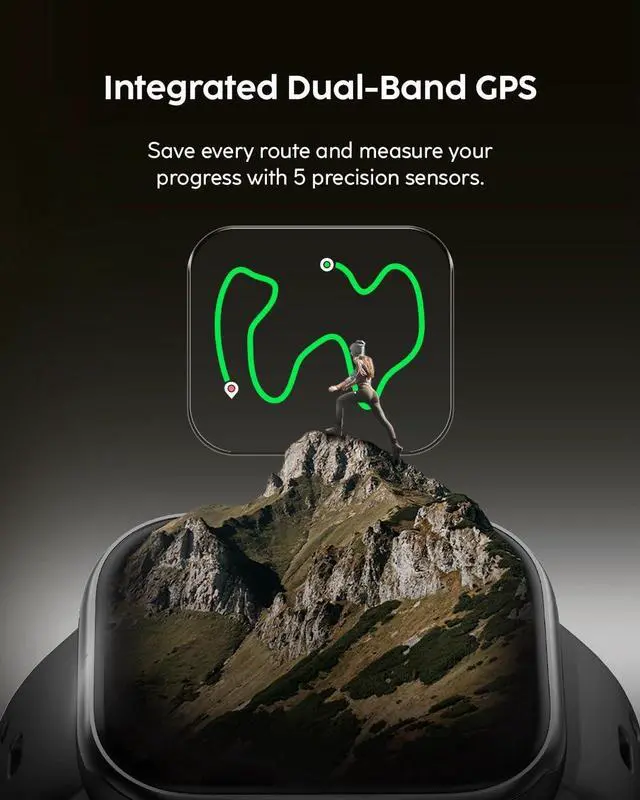 Alt view image 3 of 7 - Cubitt VIVA Pro 2 Smartwatch, 1.85 AMOLED HD, Built-In GPS, Offline Maps, Barometer, Compass, VITA AI, AI Coach, Readiness & Sleep Scores, 100+ Sports Modes, 5ATM, 10-Day Battery Deepest Blue
