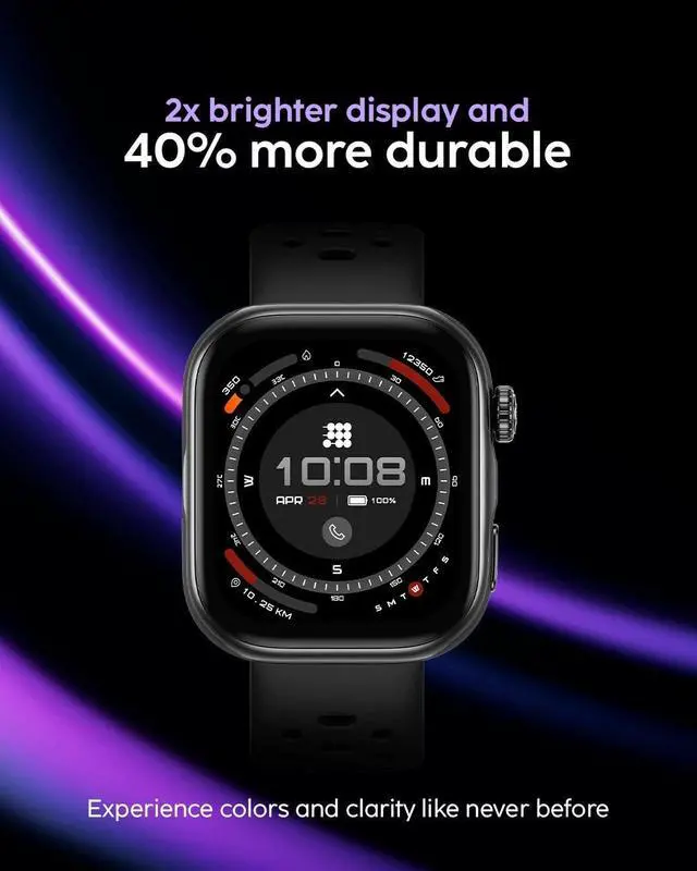 Alt view image 6 of 7 - Cubitt VIVA Pro 2 Smartwatch, 1.85 AMOLED HD, Built-In GPS, Offline Maps, Barometer, Compass, VITA AI, AI Coach, Readiness & Sleep Scores, 100+ Sports Modes, 5ATM, 10-Day Battery Deepest Blue