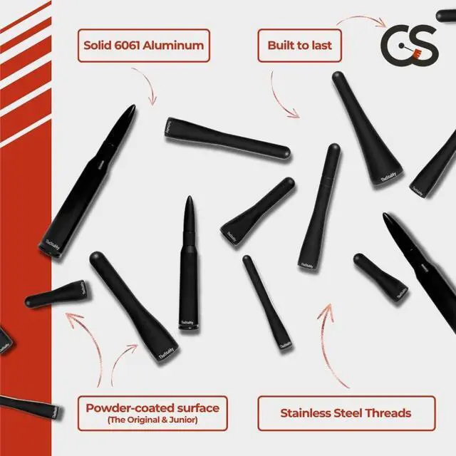 Alt view image 5 of 7 - Stubby Antenna Compatible with Mazda Miata 2006-2026 | 3.8 inches | Short Antenna Replacement | Made in the USA