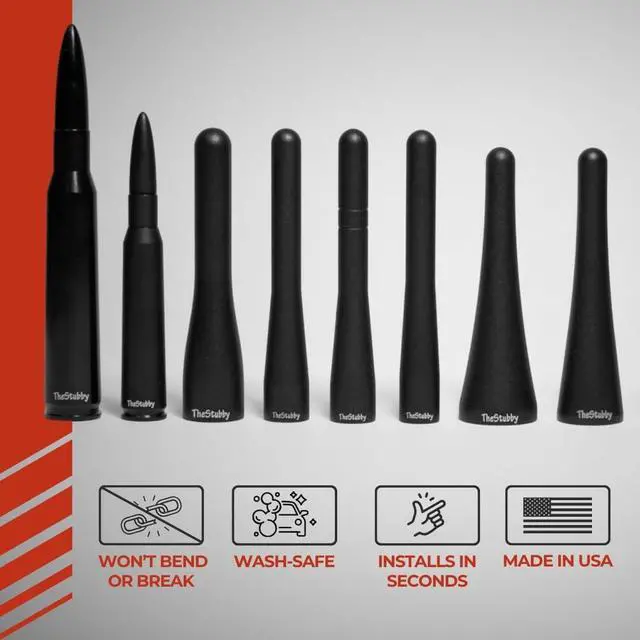 Alt view image 6 of 7 - Stubby Antenna Compatible with Mazda Miata 2006-2026 | 3.8 inches | Short Antenna Replacement | Made in the USA