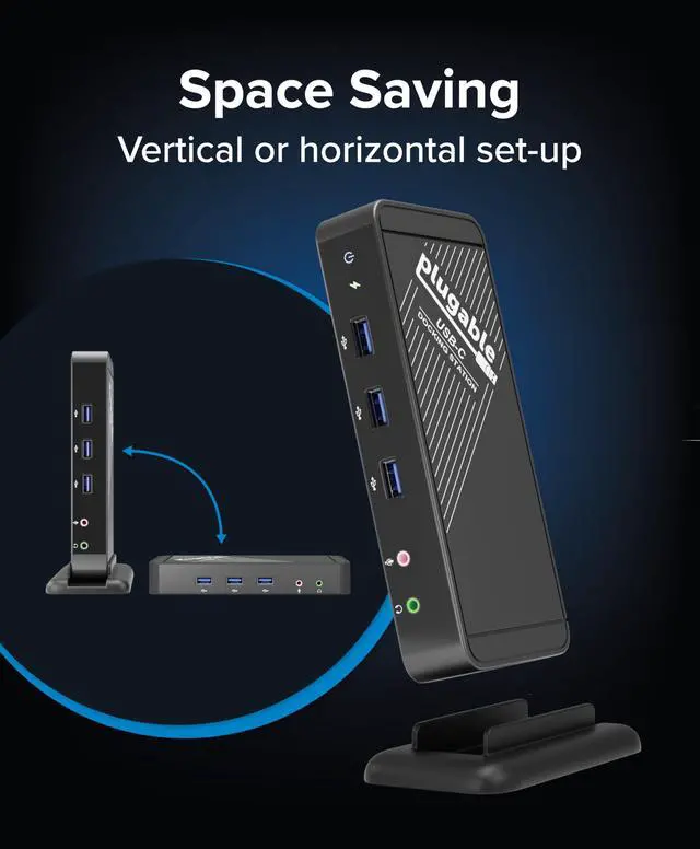 Alt view image 5 of 7 - USB-C Dock with 4K HDMI and 60W Charging, Compatible with MacBook Neo, Thunderbolt 3/4, USB4, and USB-C macOS, Windows, and Chromebook, 1Gbps Ethernet, 3X USB 3.0, 2X USB 2.0, Driverless