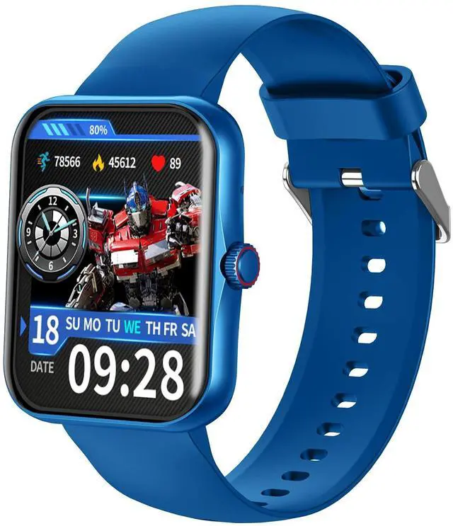 Main image of Fitness Tracker Smartwatch, Kids Smartwatch IP68, Blue | Smartwatch for Kids 1.83-inch HD, Voice Calls, Sleep Calories Sports Mode, Pedometer Bluetooth Music Message Notifications