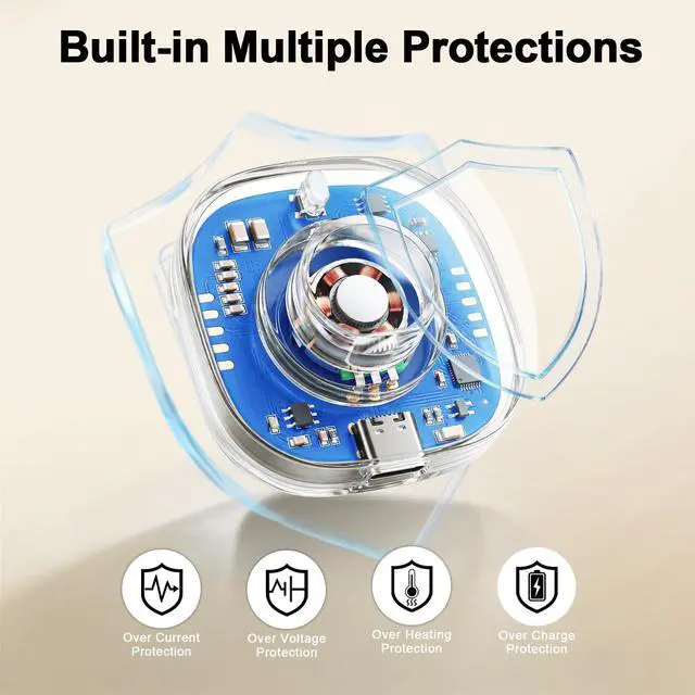 Alt view image 6 of 7 - Charger Compatible with Ultrahuman Ring/Ring Air-Size 8 | Fast Safe Portable Charging Dock with USB-C Cable,Silver GrayNot Compatible with Ultrahuman Ring Pro)