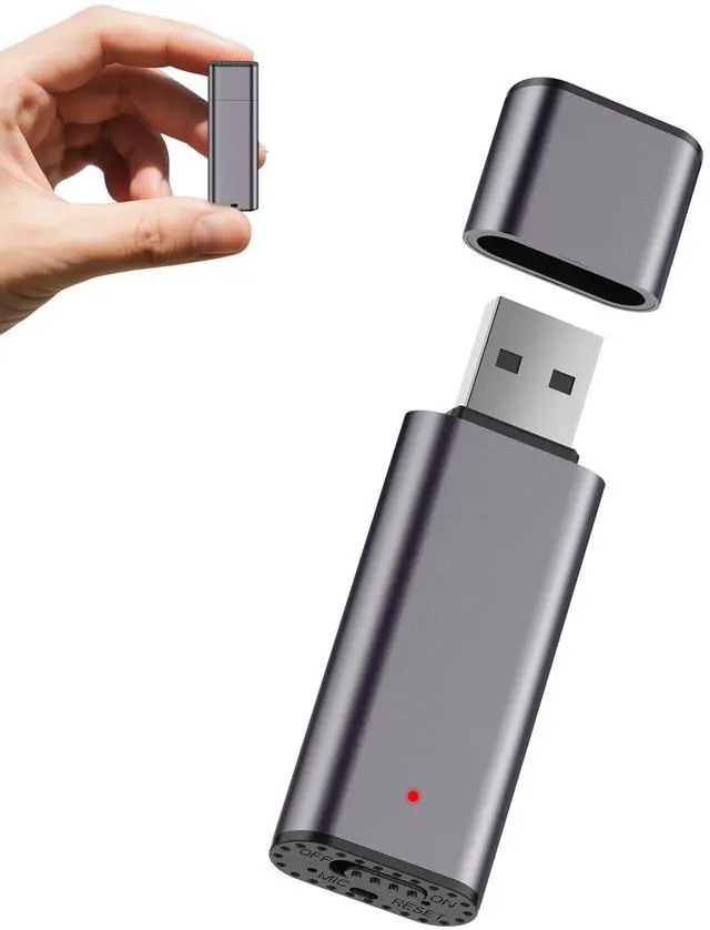 Main image of 64GB Digital Voice Recorder Voice Activated Recorder USB Recording Device with Noise Reduction Rechargeable 750Hrs Small Pocket Audio Recording Devices for Lectures, Interview, Meeting, Class (Grey)