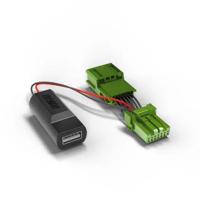 Main image of Dashcam Power Adapter (7-pin Type A) for Select Honda Vehicles. Compatible w/Ridgeline, Passport, Pilot, Clarity, & More. Connects to Rearview Mirror, Built-in USB Power Source, Easy Install