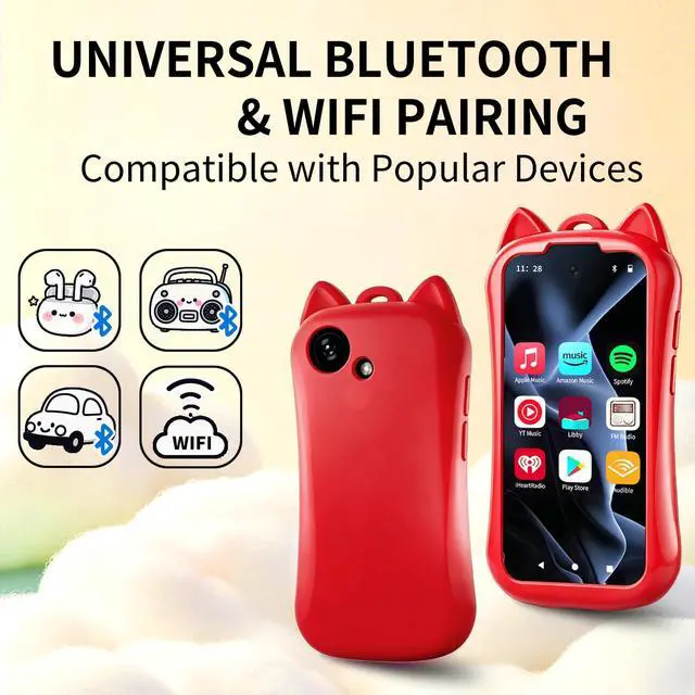 Alt view image 4 of 7 - Kids MP3 Player with Spotify, Bluetooth, WiFi and Parental Controls