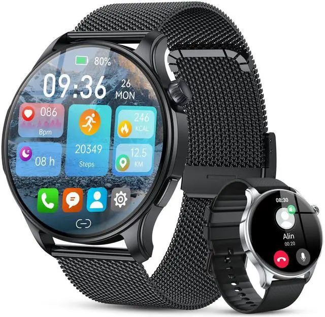 Main image of Smart Watch for Men Women Fitness Tracker: Smartwatch for Android Phones iPhone Compatible Samsung Bluetooth Call Answer/Make Watches for Men Heart Rate Sleep Monitor IP68 Waterproof 120+Sports Model