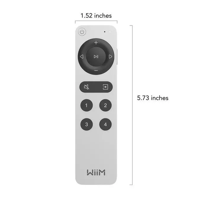Alt view image 4 of 7 - Voice Remote 2 for Music Streamers, Amplifiers, Speakers and Bars | Push-to-Talk, 4 Smart Preset Buttons | Rechargeable Battery | Sleek Aluminum Design | 360° Bluetooth Remote