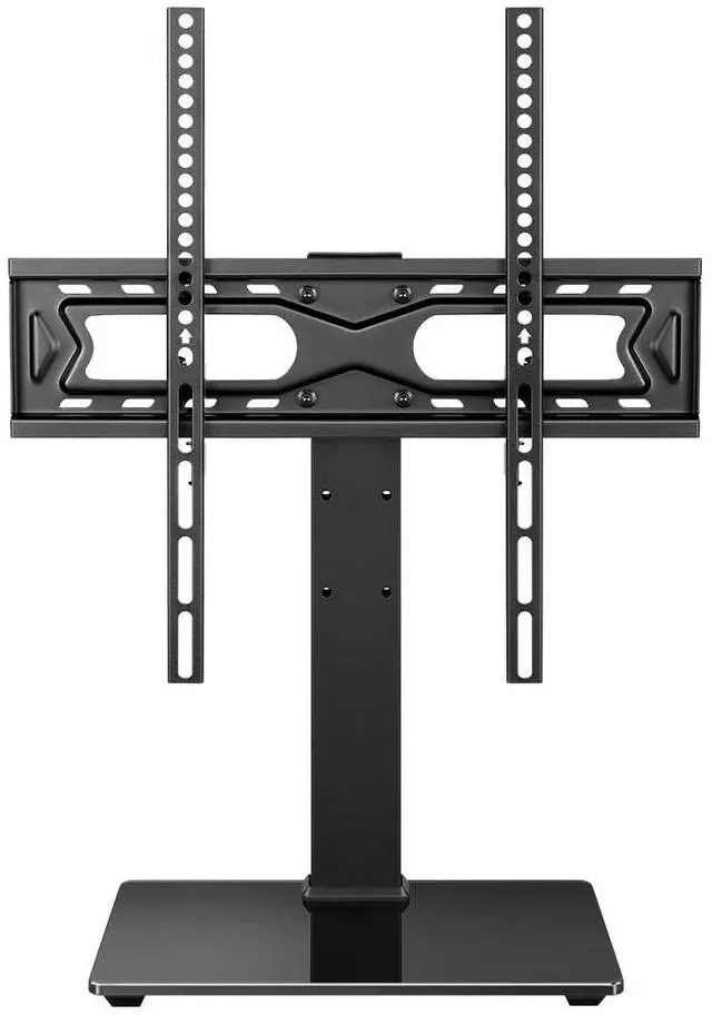 Main image of Universal TV Stand for 27-65 inch LED LCD TV Swivel Table Top Television Stand with 30 Degree Height Adjustable TV Stand with Mount TV Base with Tempered Glass Base Max VESA 400x400mm