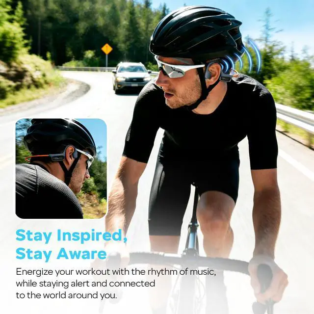 Alt view image 5 of 7 - Swimming Headphones, 32GB IPX8 Waterproof MP3 Player with LED Display, Bone Conduction Headphones with Bluetooth 5.4, 8H Playtime Lightweight & Secure Fit for Swimming, Running & Cycling Black