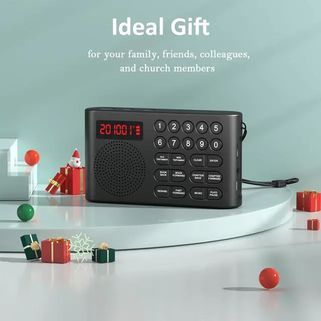 Alt view image 6 of 6 - KJV Audio Bible Player for Seniors & Blind, One-Button Play | Electronic Audio Bible, King James Version, New & Old Testament, Listen Anytime Anywhere, Durable & Lightweight, Ideal Gift